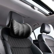 taicans Memory Foam Car Neck Pillow Protective Lumbar Back Support Breathable Car Headrest Cushion Relieve Stress Car Seat Pillow